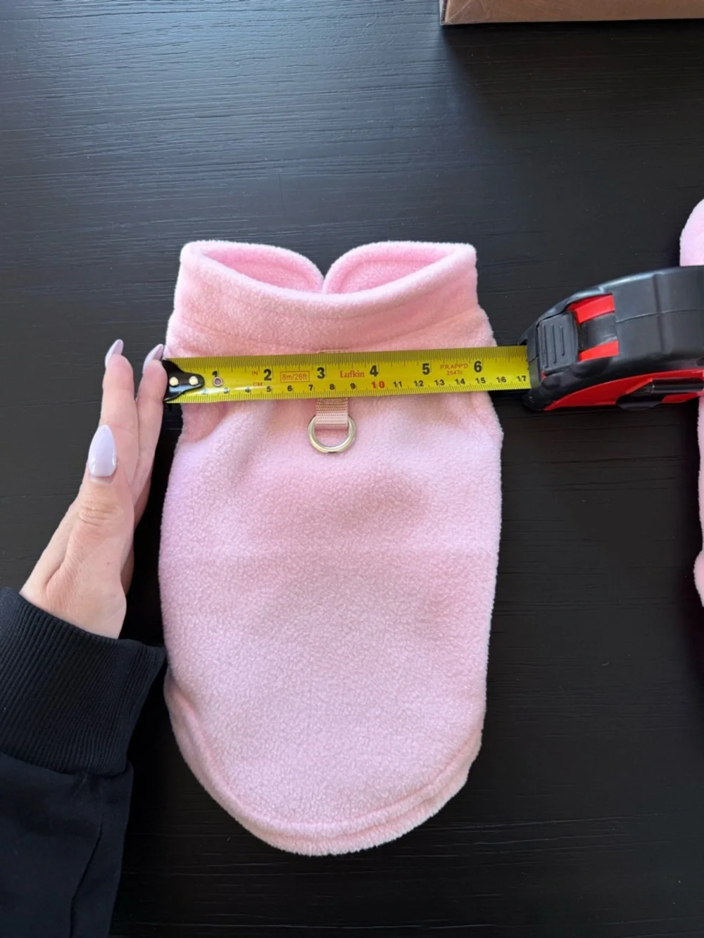 Pink Fleece Dog Hoodie Size Small Pet Jacket Cozy Puppy Sweater NWOT BABY - Picture 4 of 5